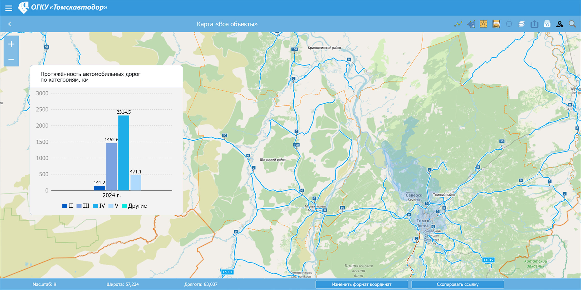 Аналитика дорожных данных в&nbsp;Томской области